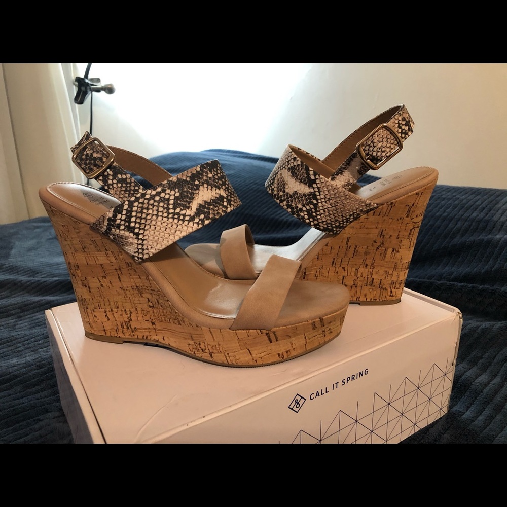 Call It Spring Wedges. Size 8.5.